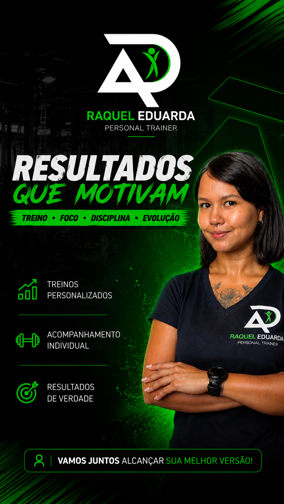 Raquel Eduarda — Treino, foco, disciplina, evolução